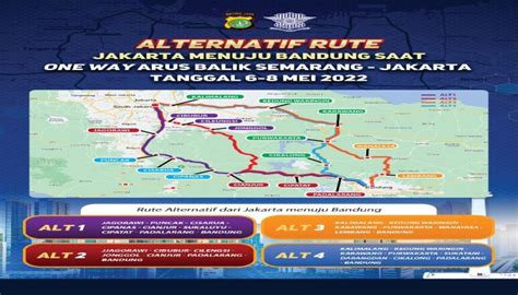 Jalur Alternatif Ke Bandung Saat One Way Arus Balik Catat Dulu Biar