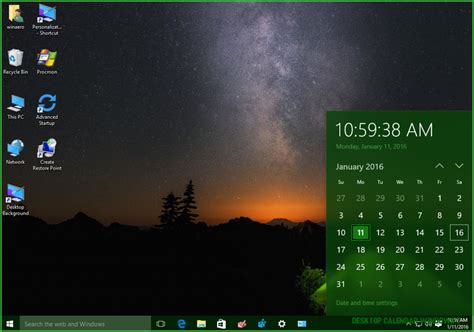 Windows S Kalender Widget I En N Gle Til Produktivitet Og