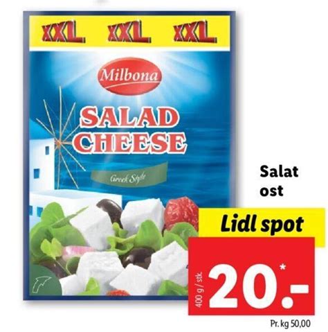 Milbona Salat Ost Tilbud Hos Lidl