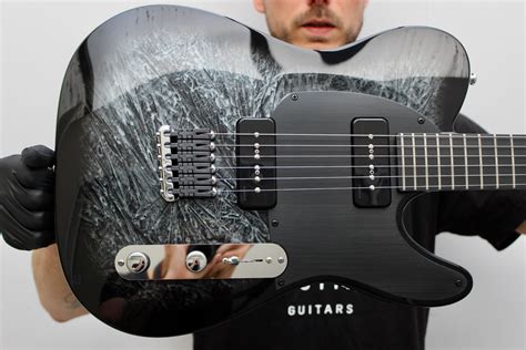 T Dark Grey Sapphire Marble Burst Gloss Aristides Guitars