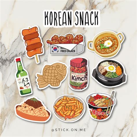 (READY) Korean Snack Sticker Aesthetic Sticker Aesthetic Sticker Laptop ...