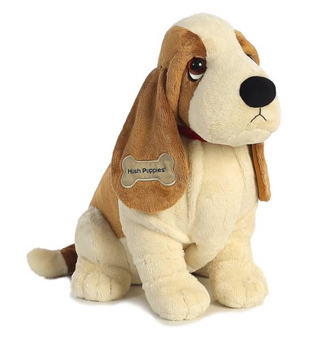 18 Aurora Hush Puppies Soft Plush Dog 18 Classic Basset Hound