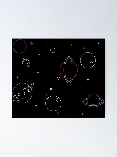 "Neon Space Art" Poster by KMStudio0612 | Redbubble