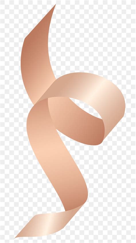 Pink Gold Ribbon Element Transparent Premium Png Sticker Rawpixel