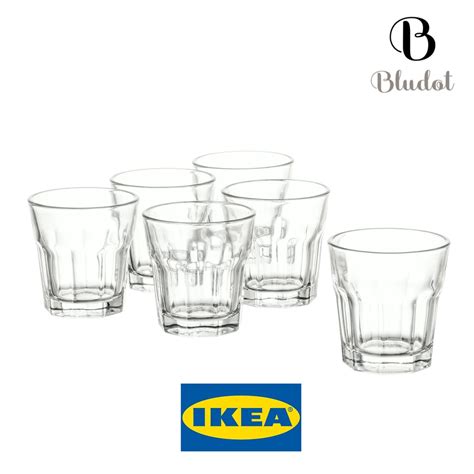 6 PIECES IKEA POKAL SNAPS GLASS 5CL IKEA SNAPS GLASS CLEAR GLASS