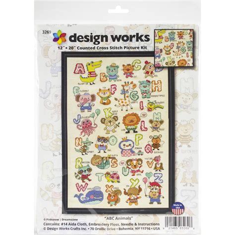 animals counted cross stitch kits