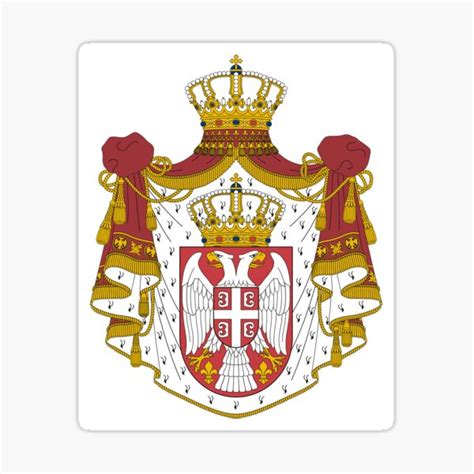 Serbian Coat Of Arms Sticker For Sale By Sasamali Redbubble