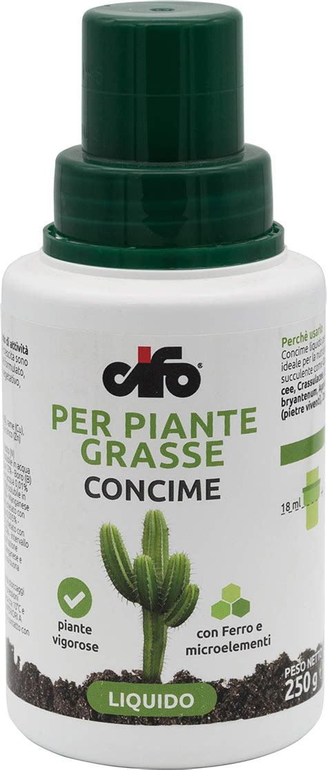 Cifo Concime Liquido Piante Grasse 200 Ml Amazon It Giardino E