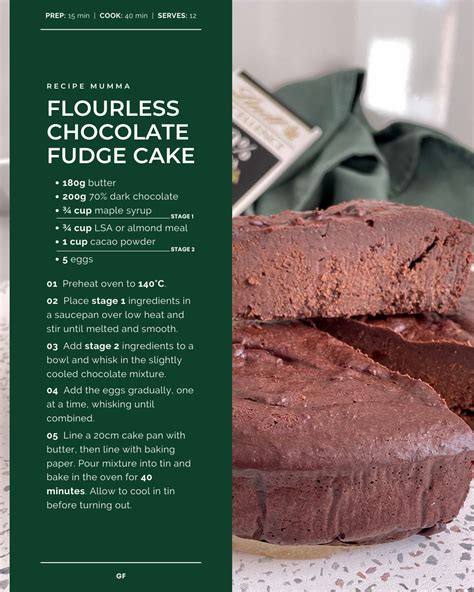 Chocolate Flourless Fudge Cake Recipe Mumma