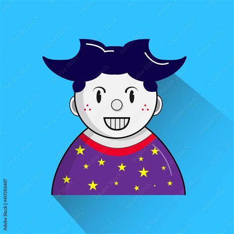 Avatar funny profile picture vector art, Joker portrait vector Stock ...