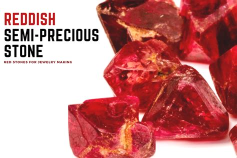 Reddish Semi Precious Stones Red Stones For Jewelry Making