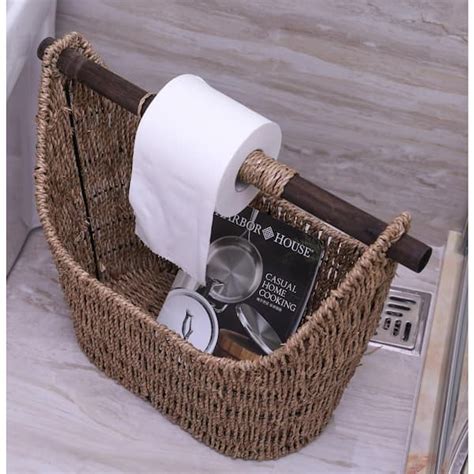 Seagrass Toilet Paper Basket Hayneedle