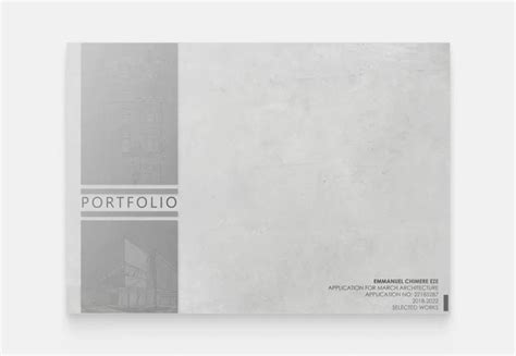 Tips For Your Architecture Portfolio Cover Archifolio Blog In