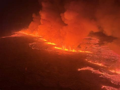 Iceland's erupting volcano seen from above - December 19, 2023 | Reuters