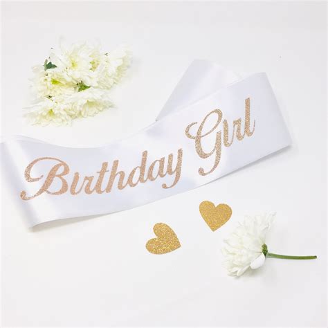 Birthday Sash / Birthday Girl Sash / 21st 30th 40th 50th - Etsy