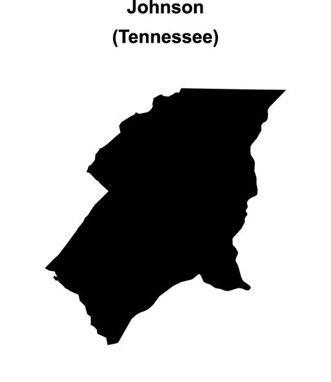 Johnson County Tennessee Blank Outline Map 47449641 Vector Art At Vecteezy