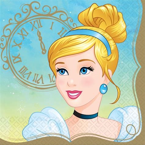 Disney Princess Cinderella Large Napkins (Pack of 16) | Disney Princess ...