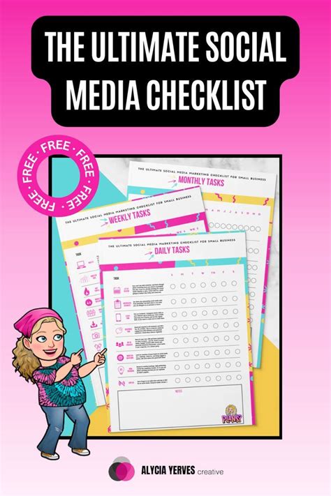 The Ultimate Social Media Checklist Alycia Yerves Creative Social