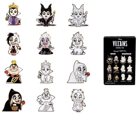 Disney Cute Villains Mystery Pins And The Haunted Mansion Pin Set At Pink A La Mode Disney Pins Blog