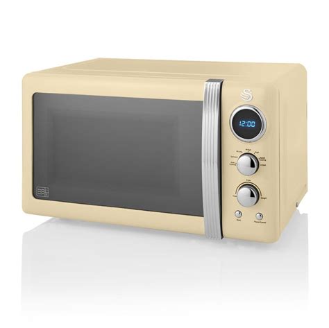 Swan 800W Retro Digital Microwave