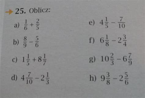 Zadanie Strona Podr Cznik Matematyka Z Plusem Klasa Oblicz