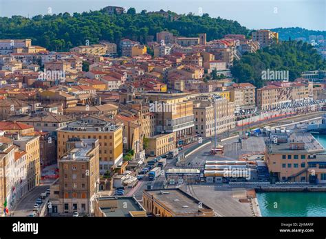 Ancona Italy September 26 2021 Cityscape Of Italian Town Ancona