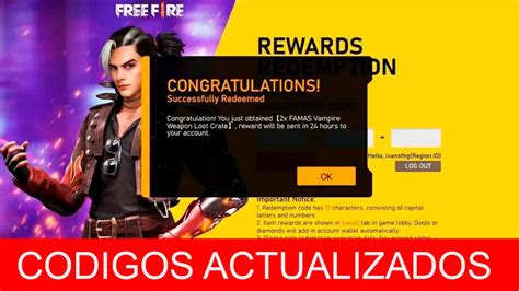 Free Fire Códigos Skins y Diamantes para maximizar tus recompensas