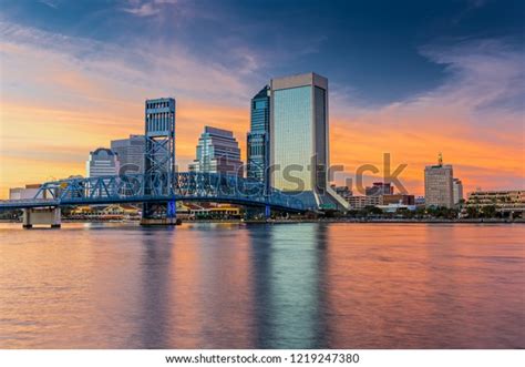 Skyline Jacksonville Fl Main Street Bridge Stock Photo Edit Now