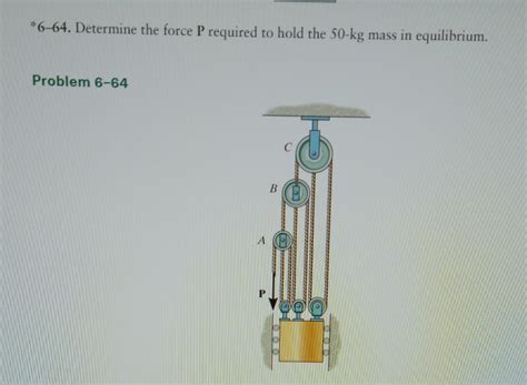 Solved Determine The Force P Required To Hold The Chegg