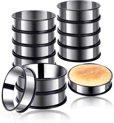 Amazon Kuayb Pieces Crumpet Rings Nonstick English Muffin Rings