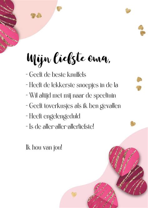 Liefdevolle Moederdagkaart Voor De Liefste Oma Kaartje Go