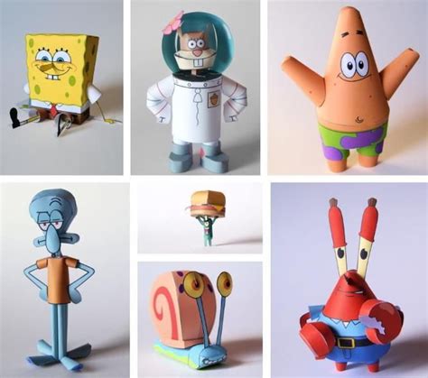 SpongeBob SquarePants And Friends Papercraft Collection by Kamibox ...