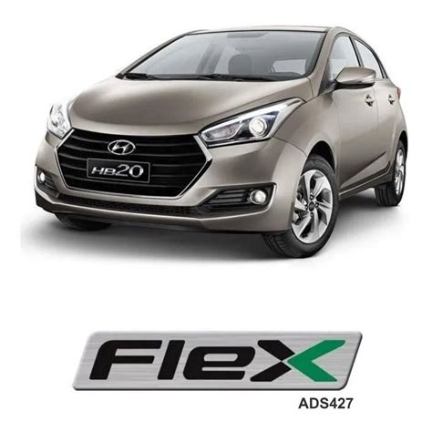 Adesivo Resinado Flex Da Tampa Traseira Hyundai Hb20 Emblema No Shoptime