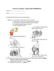 Lecci N Prueba E Study Guide Answer Key Docx Lecci N Prueba E