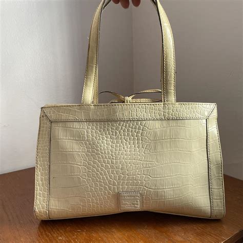 Liz Claiborne Women S Cream Bag Depop