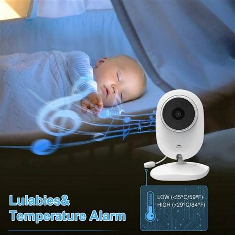 Temperature Detection 2 Way Voice Baby Security Video Camera 2.8-inch LCD Baby Monitor (AU Plug ...