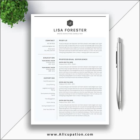 Modern Cv Templates Free Download Docx - Templates : Resume Designs # ...