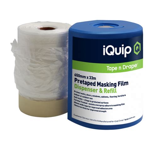 Iquip Pre Taped Masking Film Dispenser And Refill Protrade Online