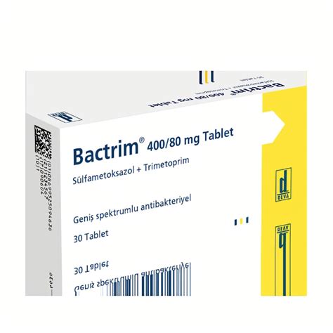 Trattamento Antibatterico Bactrim 40080mg 800160mg Trimethoprim Uso