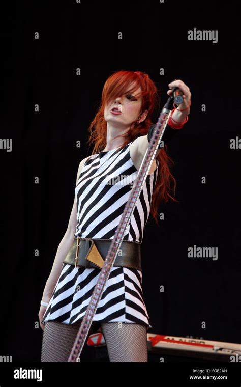 Shirley Manson Performing In The Band Garbage On The Pyramid Stage