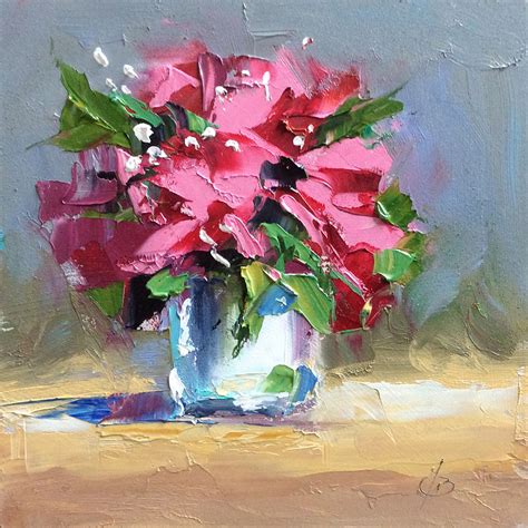 Tom Brown Fine Art Colorful Floral Still Life By Tom Brown