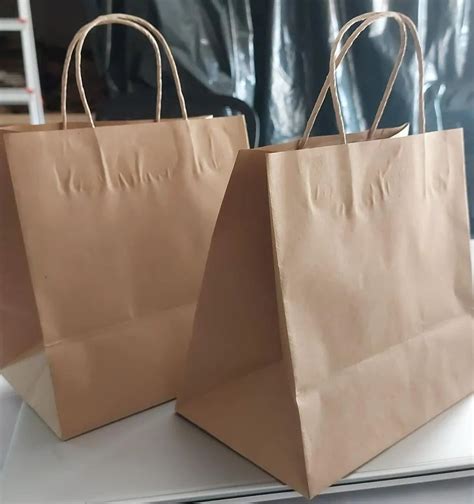 Brown 120 GSM Plain Paper Bag For Grocery Capacity 6 Kg At Rs 30