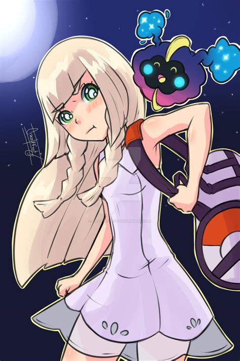 Lillie And Nebby Pokemon Moon By Crazzeffect On Deviantart