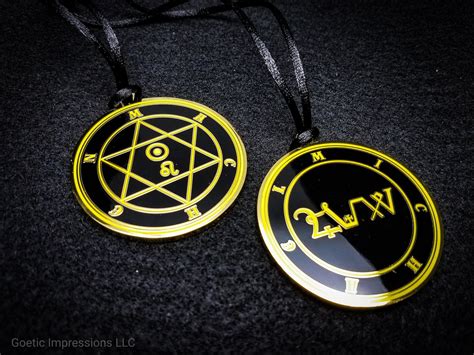 Archangel Michael Sigil Pendant – Goetic Impressions