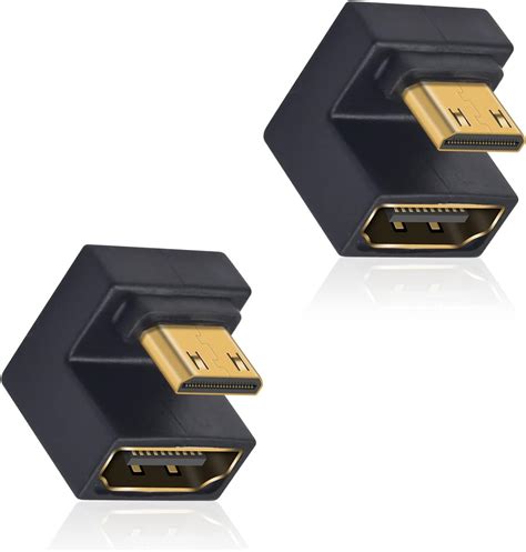 Amazon Duttek 8K U Shaped Mini HDMI To HDMI Adapter UHD Up Angle