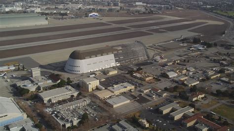 K Stock Footage Aerial Video Tilt From Nasa Ames Research Center