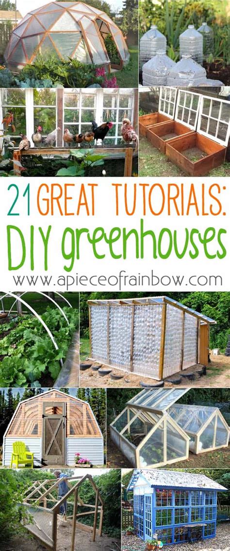 Best Diy Greenhouses Tutorials Free Plans A Piece Of