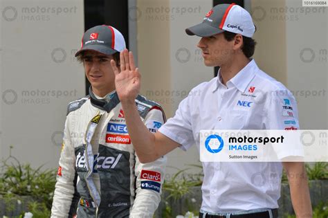 Esteban Gutierrez Mex Sauber And Adrian Sutil Ger Sauber Formula