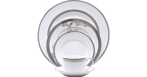 Wedgwood Vera Wang Vera Lace Piece Place Setting Platinum Dinner Set