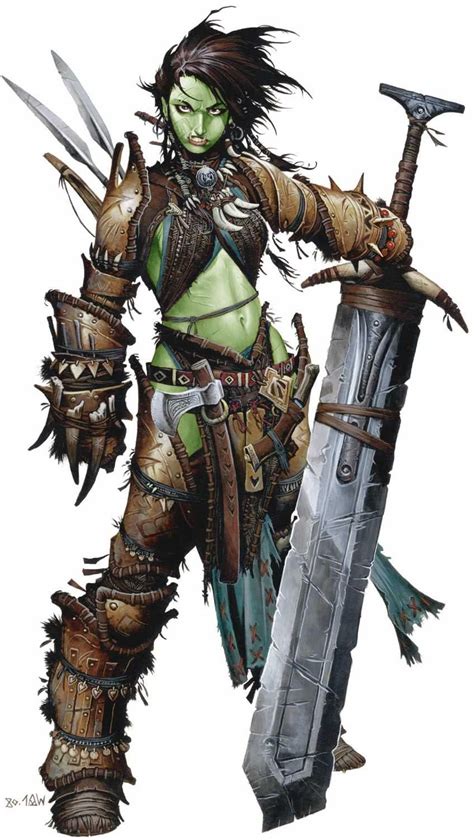 Female Orc Pathfinder